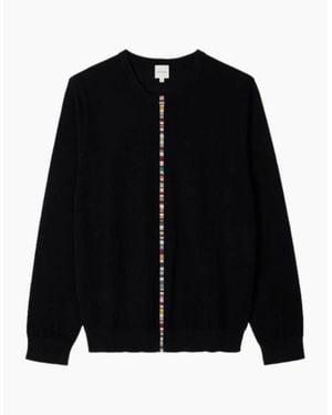 Paul Smith Multi Stripe Crew Neck Jumper 79 - Black