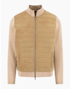 Fynch-Hatton Fynch-Hatton Full-Zip Knitwear Taupe - Natural