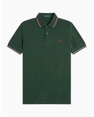 Fred Perry Twin Tipped Polo Shirt - Green