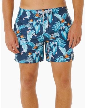 Rip Curl Rip Curl Streamline Floral Volley Boardshorts - Blue