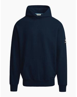 Sandbanks Badge Logo Hoodie - Blue