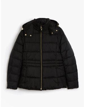 Joules Hadlow Showerproof Padded Coat With Hood - Black