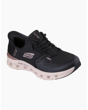 Skechers Glide-Step Pro Radiant Stride Mesh/Rose Trim Trainers - Black