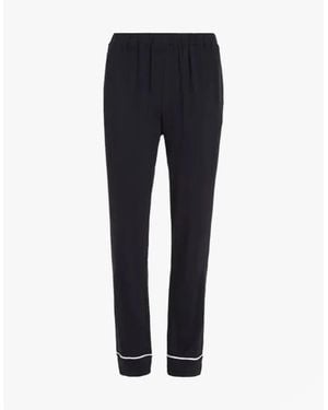 Tommy Hilfiger Modal Pyj Pant Wipiping Trousers - Blue