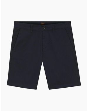 BOSS Boss Micro Print Stretch Chino Shorts - Blue