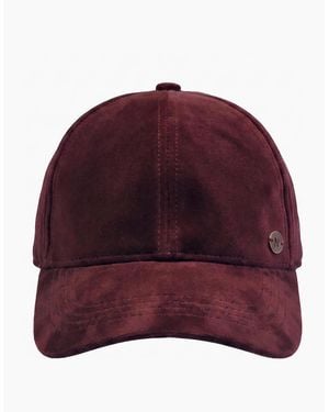 Nooki Design Velvet Baseball Cap-Burgundy - Red