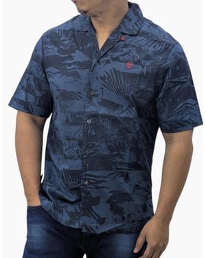 Timberland Hawaiian Shirt - Blue