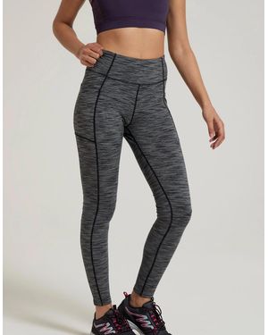 Mountain Warehouse Ladies Breathe & Balance High Waist Leggings - Grey