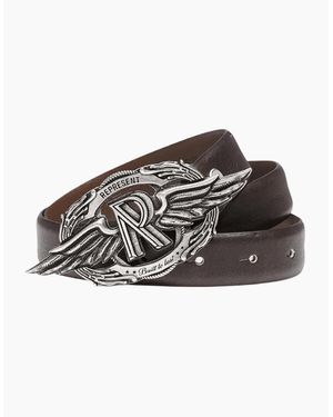 Represent Mlm100513-17 Built To Last Buckle Belt Dk - Brown