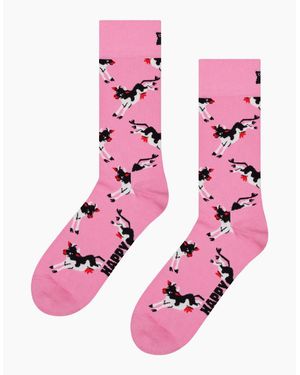 Happy Socks Cow Socks - Pink