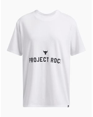Under Armour Ladies Project Rock T-Shirt - White