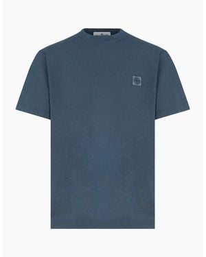 Stone Island Patch Logo 2100030 T Shirt - Blue