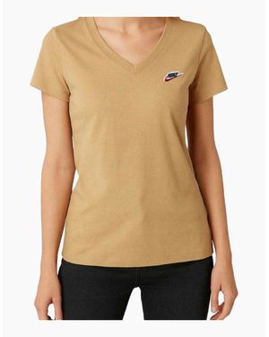 Nike Ladies Cotton T-Shirt - Natural