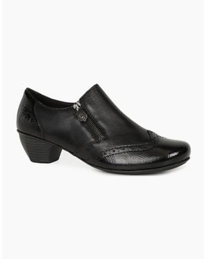 Rieker Treat High Cut Court Shoes - Black