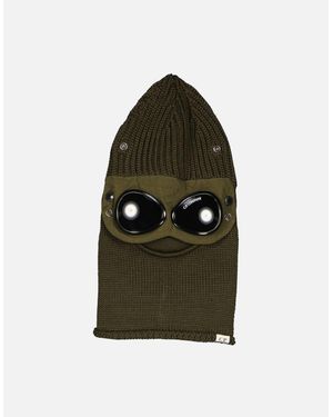 C.P. Company Knitted Goggle Ski Mask - Green
