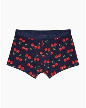 Happy Socks Cherries Boxer Trunk - Blue
