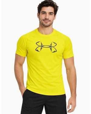 Under Armour Dri-Fit T Shirts Running Top - Yellow