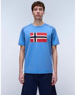 Napapijri Reflect Short Sleeve T-Shirt - Blue