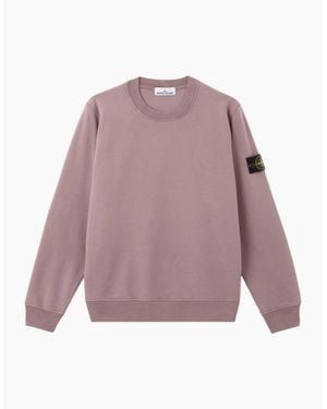 Stone Island Organic Cotton Sweatshirt - Purple