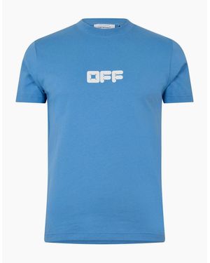 Off-White c/o Virgil Abloh Slim Fit T Shirt - Blue