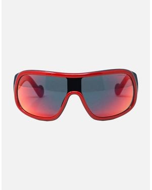 Moncler Ml0048 68C 00 Dark Sunglasses - Blue