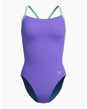 Speedo Ladies Flyback 2.0 One Piece Swimsuit - Purple