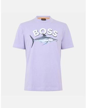 BOSS Cotton T-Shirt - Blue