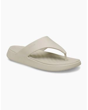 Crocs™ Getaway Triangle Eva Frappe Sandals - White