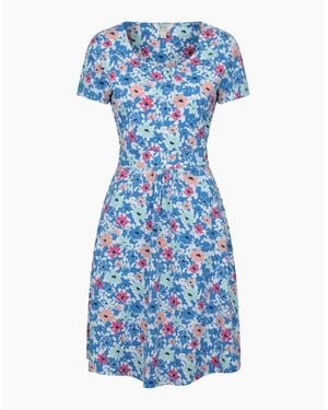 Mountain Warehouse Ladies Orchid Floral Uv Dress - Blue