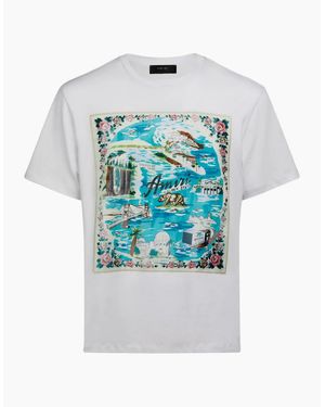 Amiri California Hawaiian Tee - Blue