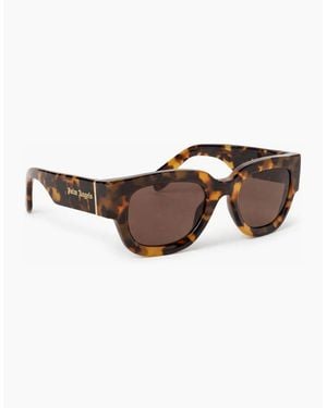 Palm Angels Monterey Rectangle Sunglasses - Brown