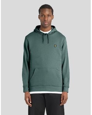 Lyle & Scott Everyday Loopback Cotton Hoodie - Green