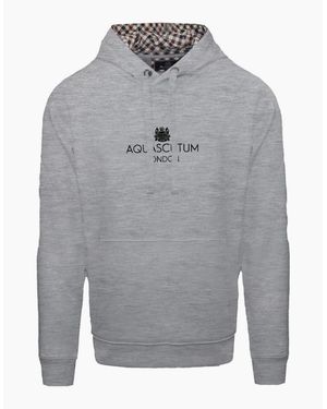 Aquascutum Hooded Sw - Grey