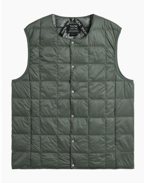 Taion Original Crew Neck Down Vest - Green