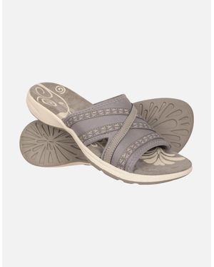 Mountain Warehouse Ladies Comfort Crest Slip-On Sliders - Grey