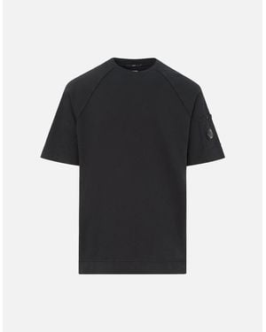 C.P. Company Heavy Cotton Lens T Shirt - Black