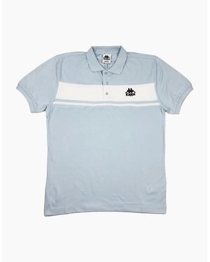 Kappa Authentic Urwen Chest Panel Sky Polo Shirt - Blue