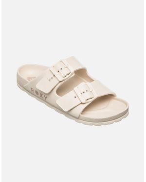 Roxy Kattie Slides - White