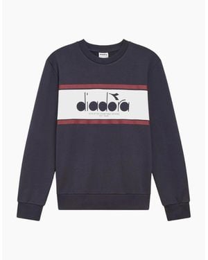 Diadora Crew Logo Empire Sweatshirt - Blue