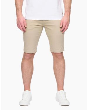 Duck and Cover Duck And Cover Franztown Chino Shorts Stone - Natural