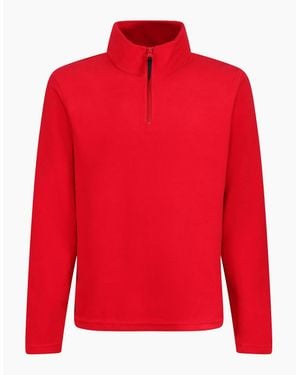 Regatta Professional Micro Zip Neck Fleece Top - Red