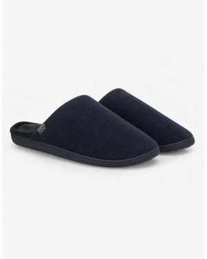 Totes Isotoner Soft Cord Mule Slipper Mules - Blue