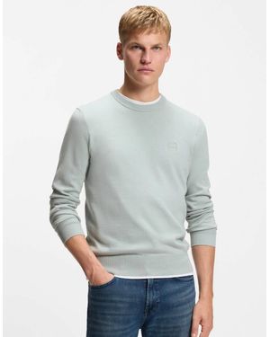 BOSS Boss Kanovano Crew Neck Jumper - Grey