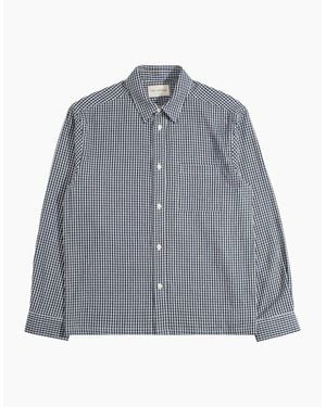 Far Afield Costa Gingham Check Shirt - Grey