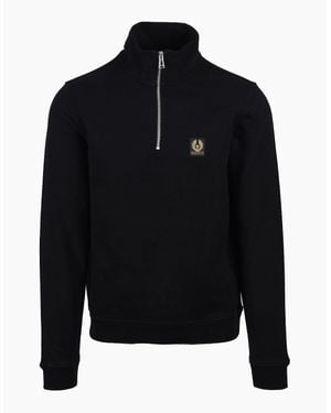 Belstaff Half Zip Sweatshirt - Black