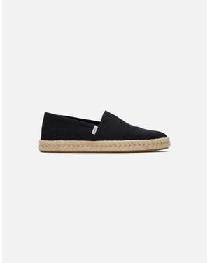 TOMS Alpargata Rope 2.0 Slip On Shoes - Black