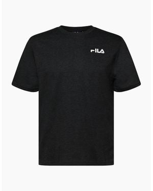 Fila Wordmark Crew Neck Short Sleeve T-Shirt - Black