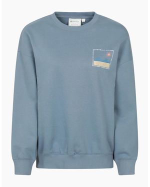 Mountain Warehouse Ladies Tidal Wave Relaxed Fit Sweatshirt - Blue