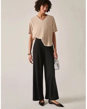 James Lakeland Palazzo Trousers - Black