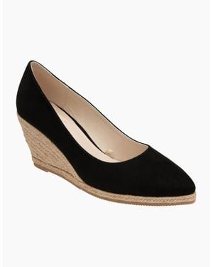 Lotus Giselle Wedge Espadrilles - Black
